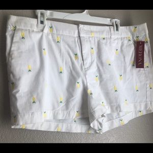 Merona Chino embroidered short NWT